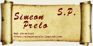 Simeon Prelo vizit kartica